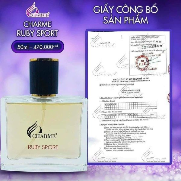 Nước Hoa Nam Charme Ruby Sport Mang lại cho bạn sự sảng khóai, khỏe khoắn, gợi cảm Nước Hoa Nam Charme Ruby Sport Mang lại cho bạn sự sảng khóai, khỏe khoắn, gợi cảm