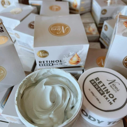 Kem Body Kích Trắng Mạnh Nicos Beauty Retinol Renew Skin Dưỡng Trắng, Giảm Mụn sekhít lỗ chân lông Kem Body Kích Trắng Mạnh Nicos Beauty Retinol Renew Skin Dưỡng Trắng, Giảm Mụn sekhít lỗ chân lông