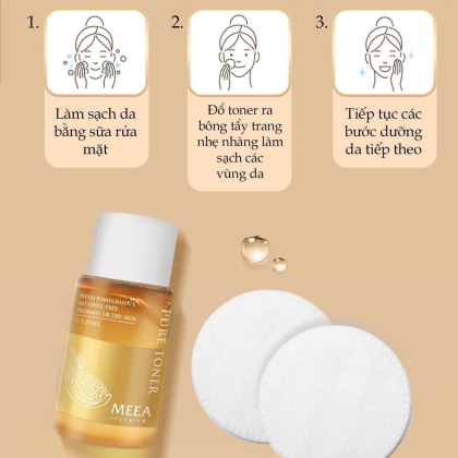 Toner Lựu Đỏ Pure MeeA Organic chính hãng Toner Lựu Đỏ Pure MeeA Organic chính hãng