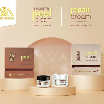 Combo Peel Da Tảo Sâm Đông Y 36 Vị + Kem Phục Hồi Da Ha 36 Vị MeeA Origin