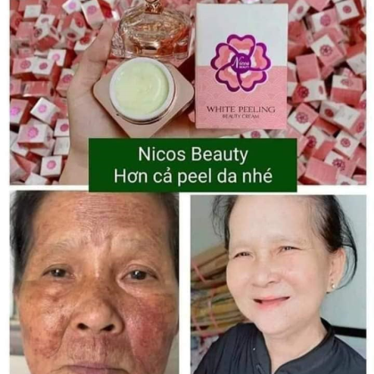 kem face peel da Nicos Cải thiện kết cấu da, đem lại sắc da mịn màn trắng sáng. kem face peel da Nicos Cải thiện kết cấu da, đem lại sắc da mịn màn trắng sáng.