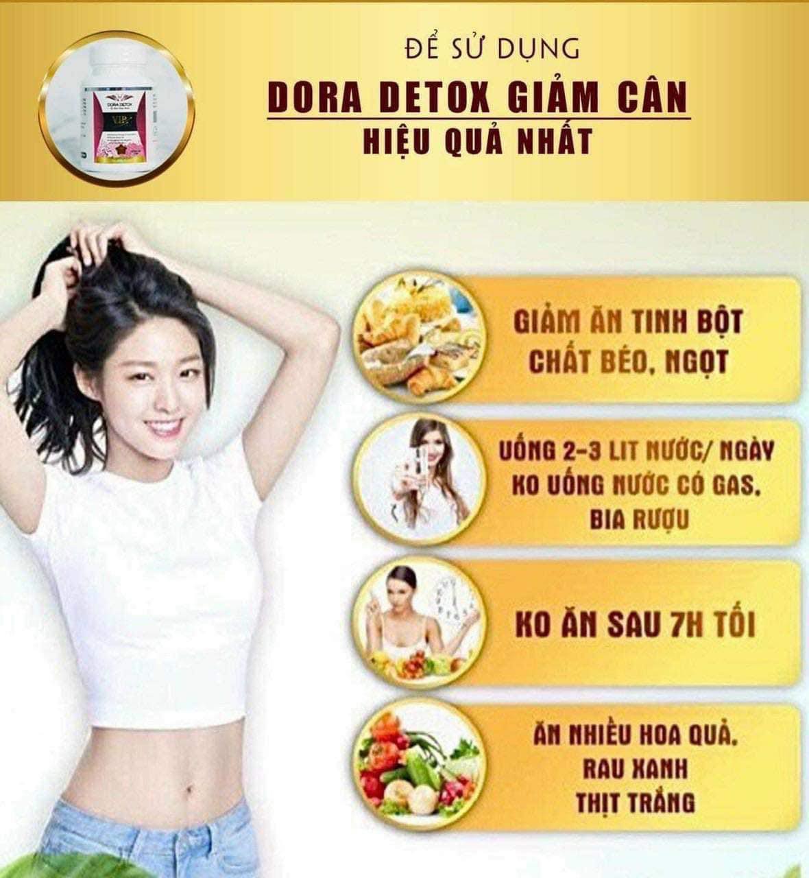 Giảm cân Dora Detox Vip Giảm cân Dora Detox Vip