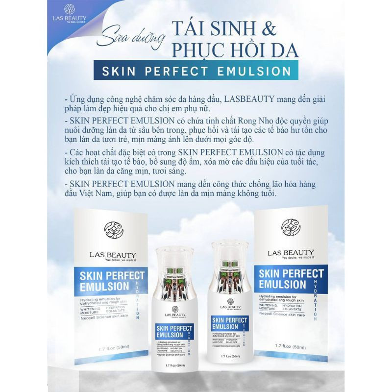 Sữa Dưỡng Rong Nho Las Beauty Skin Perfect Emulsion 50ml Sữa Dưỡng Rong Nho Las Beauty Skin Perfect Emulsion 50ml