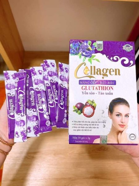 Collagen Măng Cụt Đậu Biếc Zenpali Cốm Uống Đẹp Da Collagen Măng Cụt Đậu Biếc Zenpali Cốm Uống Đẹp Da
