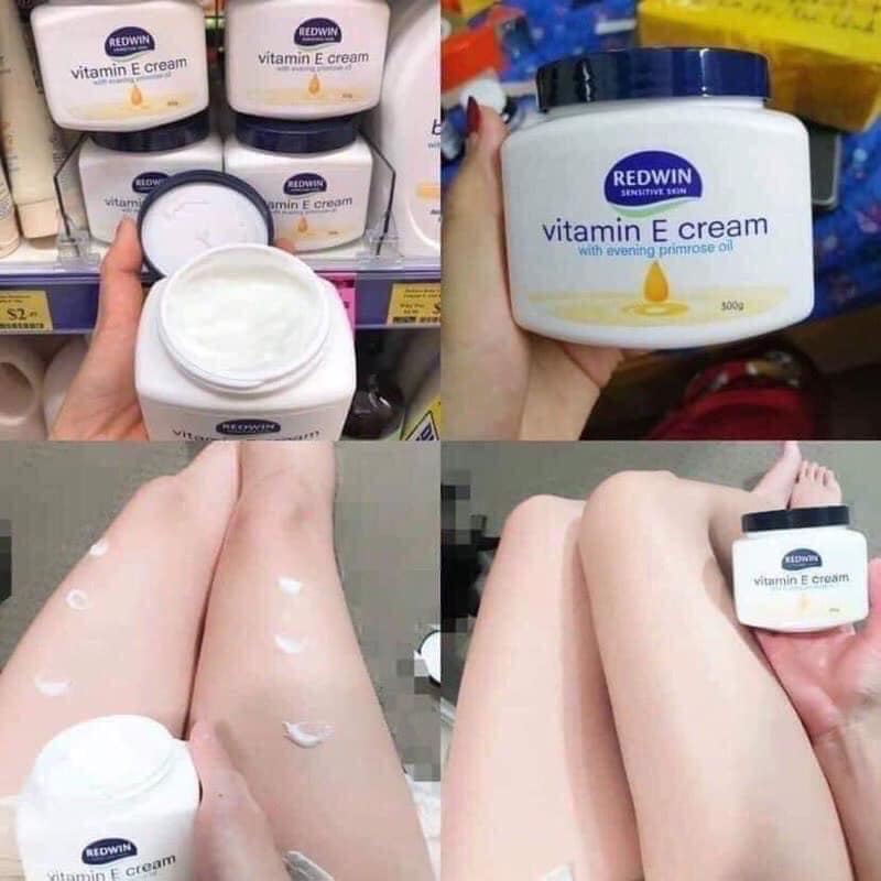 Kem dưỡng vitamin E Redwin Úc hũ 300g cho da mướt mát mùi thơm dịu dịu Kem dưỡng vitamin E Redwin Úc hũ 300g cho da mướt mát mùi thơm dịu dịu