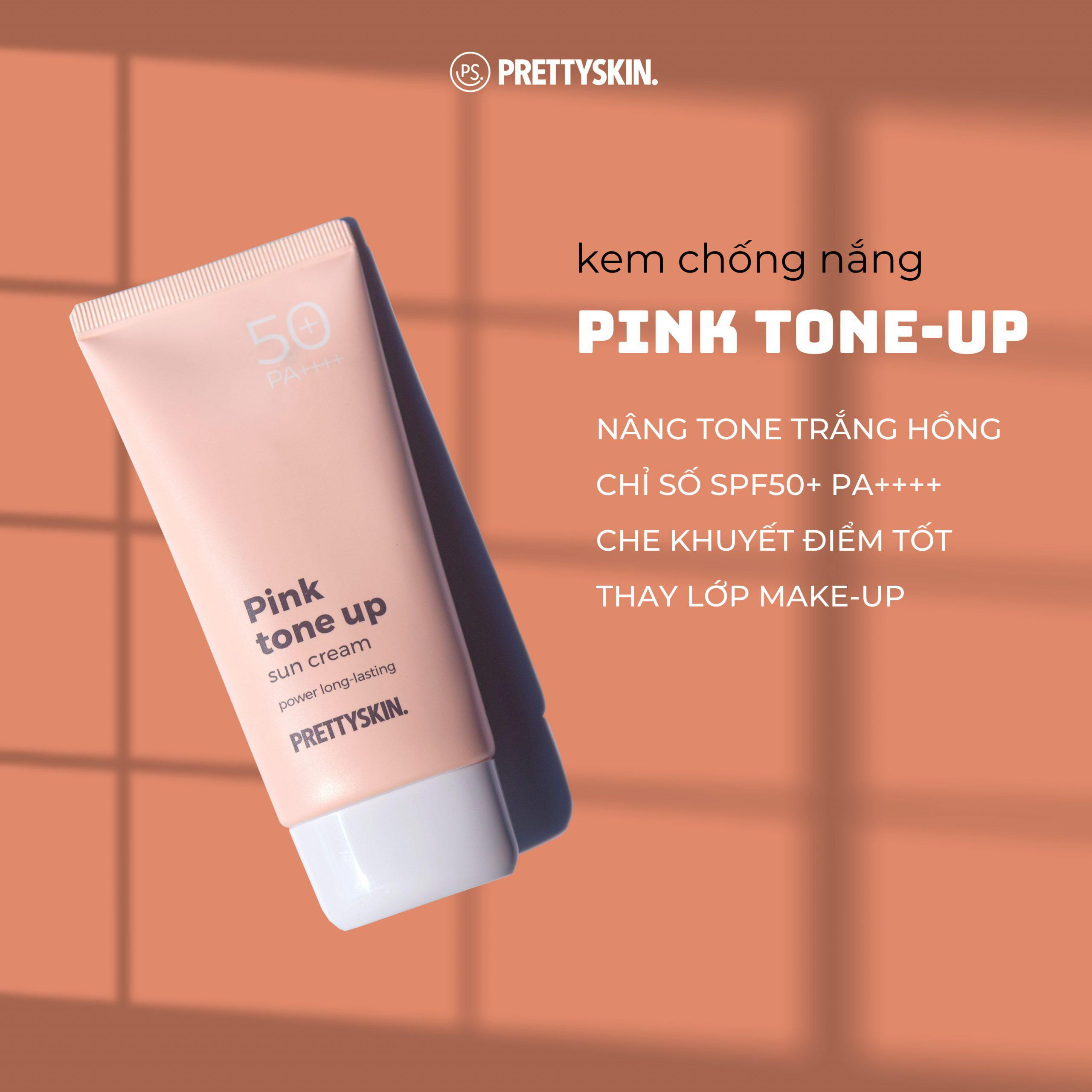 kem Chống Nắng PrettySkin Pink Tone Up Nâng Tone Trắng Hồng 50ml kem Chống Nắng PrettySkin Pink Tone Up Nâng Tone Trắng Hồng 50ml