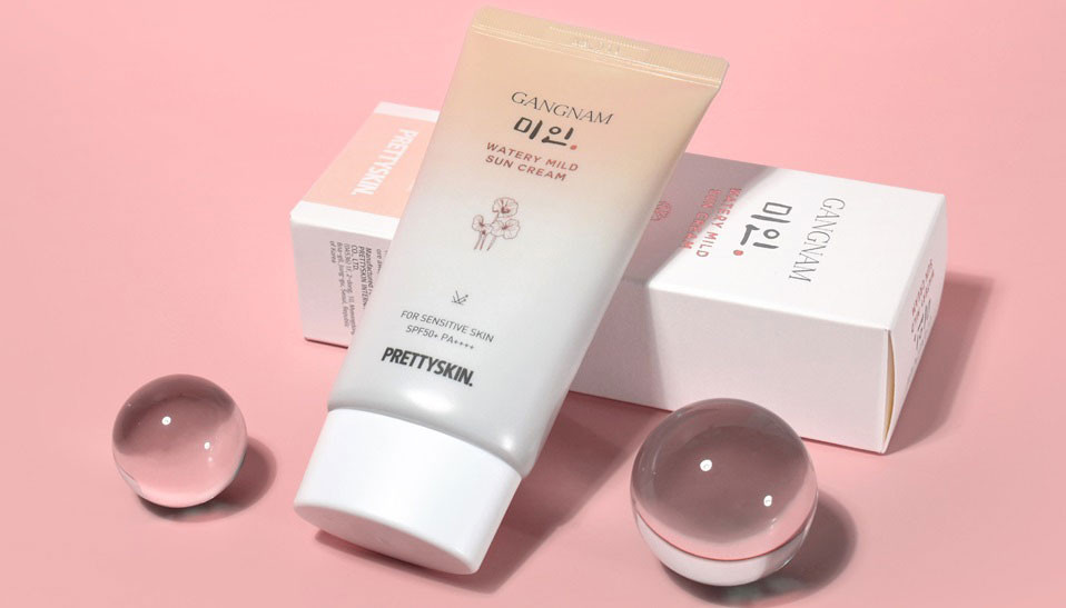 kem chống nắng Pretty Skin Gangnam Watery Mild Sun Cream