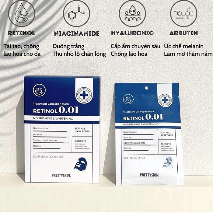 Pretty Skin Treatment Collection Mask Retinol 0.01 Pretty Skin Treatment Collection Mask Retinol 0.01