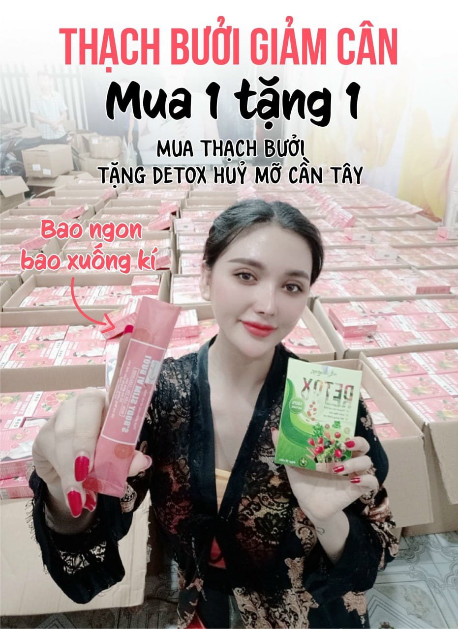 Thạch Bưởi Hồng Giảm Cân S'body Slim Ncollagen Thạch Bưởi Hồng Giảm Cân S