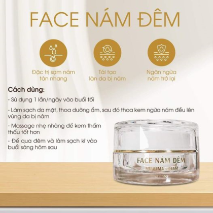 Kem Face Nám Đêm Ncollagen chuyển đặc trị Nám với các thành phần đặc trị tăng cường bảo vệ da Kem Face Nám Đêm Ncollagen chuyển đặc trị Nám với các thành phần đặc trị tăng cường bảo vệ da