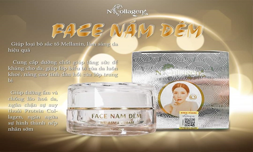 Kem Face Nám Đêm Ncollagen chuyển đặc trị Nám với các thành phần đặc trị tăng cường bảo vệ da Kem Face Nám Đêm Ncollagen chuyển đặc trị Nám với các thành phần đặc trị tăng cường bảo vệ da