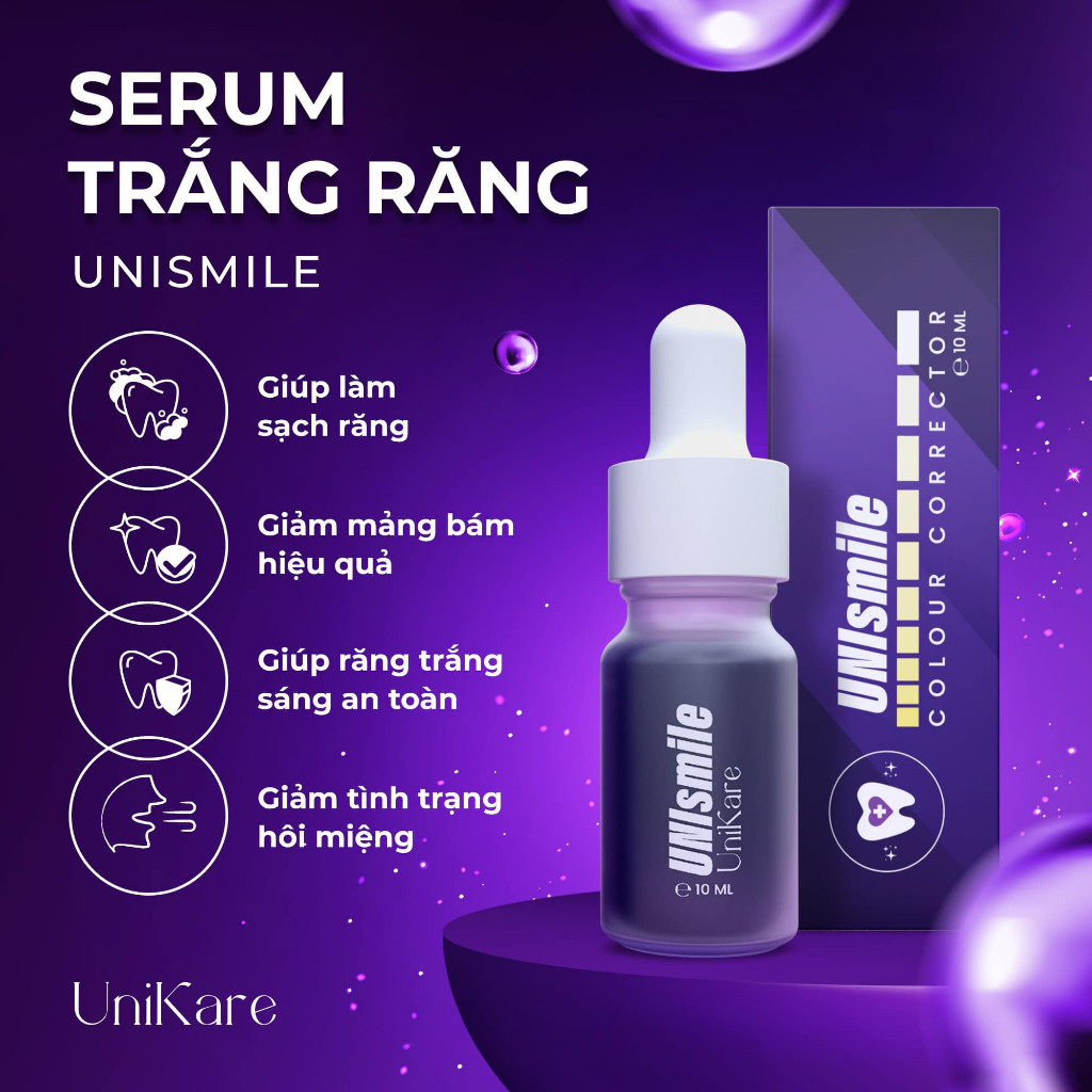 Serum Trắng Răng Unismile, Hỗ Trợ Cải Thiện Vết Ố Vàng