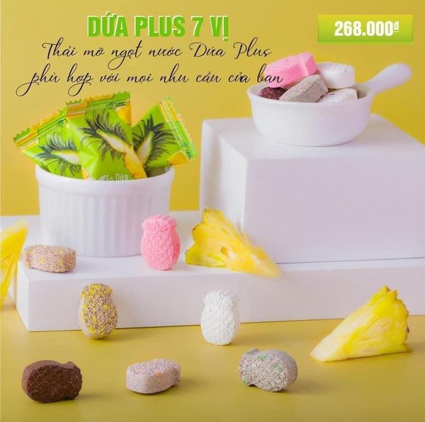 Kẹo dứa giảm cân VIC Plus 7 vị Kẹo dứa giảm cân VIC Plus 7 vị