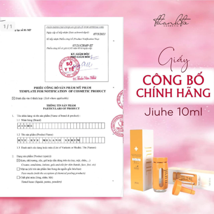 Serum Giảm Thâm Nám Jiuhe 10ml Thanh Tô Cosmetics Serum Giảm Thâm Nám Jiuhe 10ml Thanh Tô Cosmetics