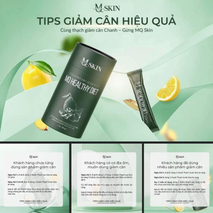 Thạch Giảm Cân Chanh Gừng MQ Skin Healthy Diet đừng nhịn ăn hãy ăn ngon mà vẫn giảm cân hiệu quả Thạch Giảm Cân Chanh Gừng MQ Skin Healthy Diet đừng nhịn ăn hãy ăn ngon mà vẫn giảm cân hiệu quả
