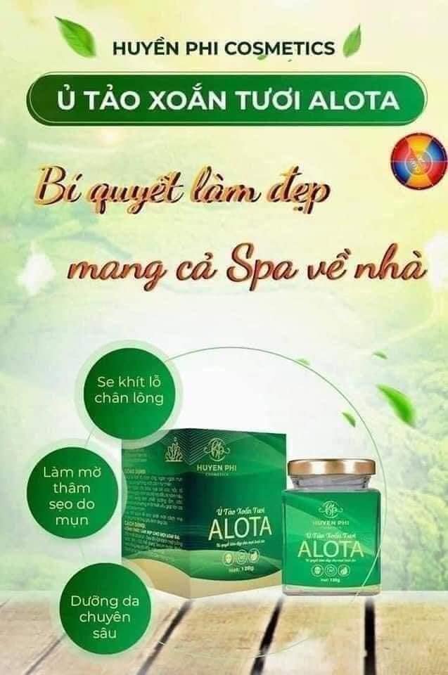 Mặt Nạ Ủ Tảo Xoắn Tươi Huyền Phi ALOTA Mặt Nạ Ủ Tảo Xoắn Tươi Huyền Phi ALOTA
