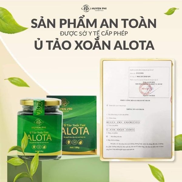 Mặt Nạ Ủ Tảo Xoắn Tươi Huyền Phi ALOTA Mặt Nạ Ủ Tảo Xoắn Tươi Huyền Phi ALOTA