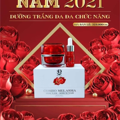 Combo Lựu Đỏ Kem Nám Melasma Và Serum Giảm Nám MD Beauty chính hãng Combo Lựu Đỏ Kem Nám Melasma Và Serum Giảm Nám MD Beauty chính hãng