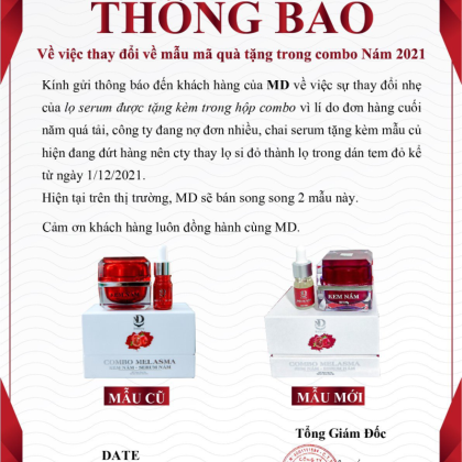 Combo Lựu Đỏ Kem Nám Melasma Và Serum Giảm Nám MD Beauty chính hãng Combo Lựu Đỏ Kem Nám Melasma Và Serum Giảm Nám MD Beauty chính hãng