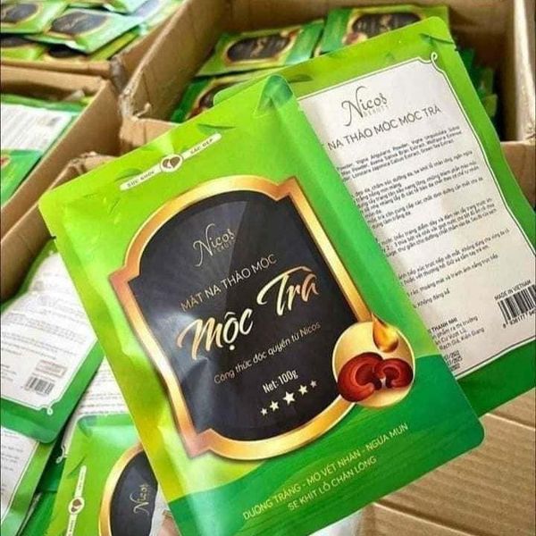 Mặt nạ thảo mộc mộc trà đông y gia truyền Nicos Mặt nạ thảo mộc mộc trà đông y gia truyền Nicos