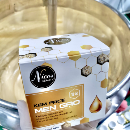 Kem Face Men Gạo Nicos Beauty một sản phẩm thuộc thương hiệu Nicos Beauty Kem Face Men Gạo Nicos Beauty một sản phẩm thuộc thương hiệu Nicos Beauty
