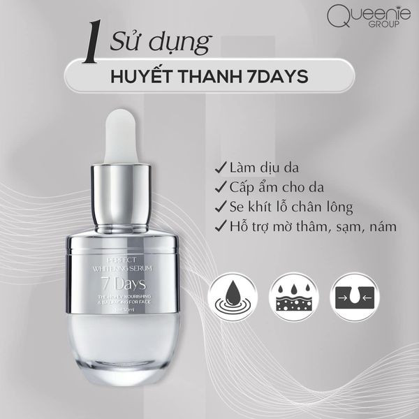 Bộ sản phẩm đặc trị nám Queenie Skin với sự kết hợp giữa các sản phẩm Bộ sản phẩm đặc trị nám Queenie Skin với sự kết hợp giữa các sản phẩm