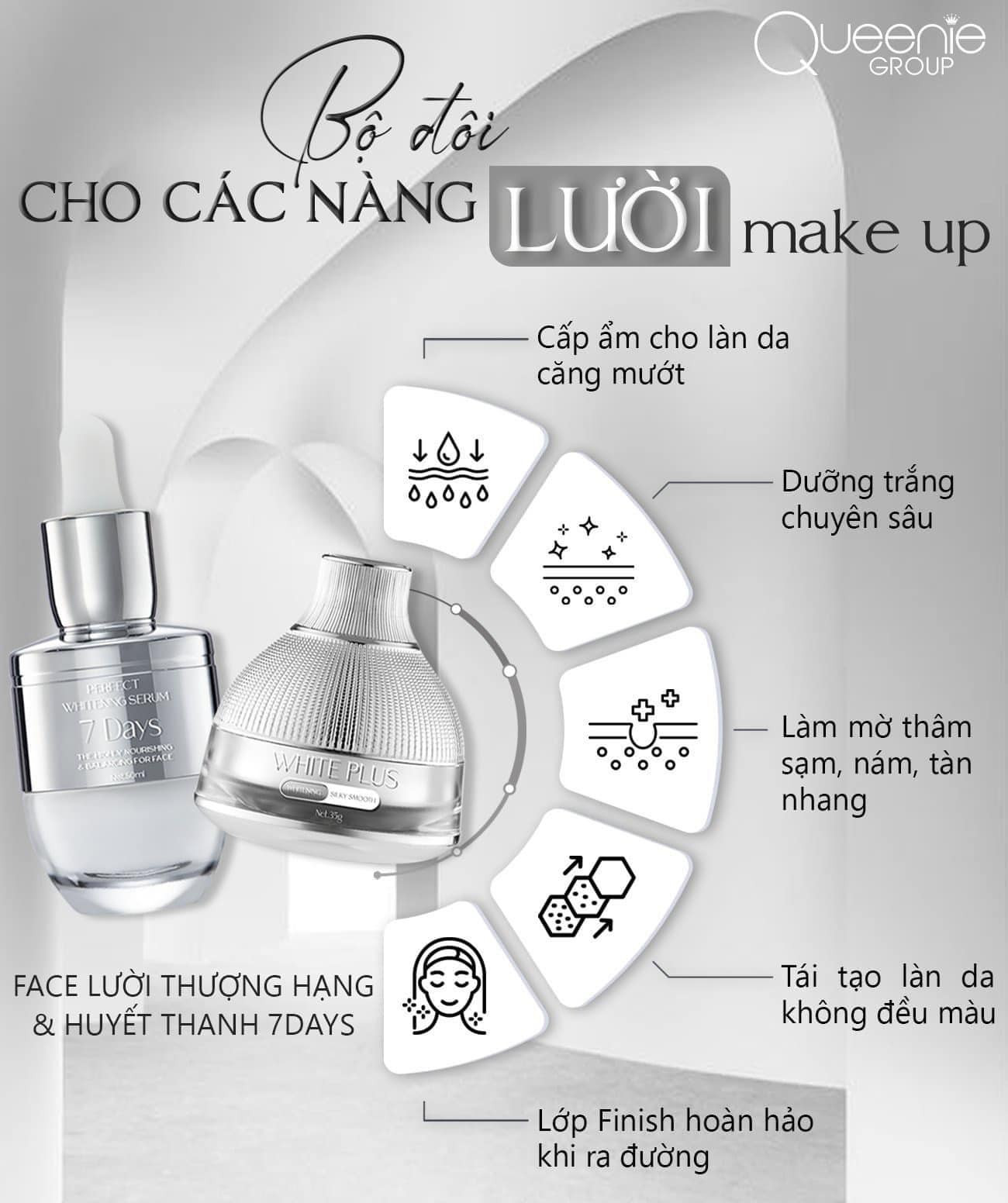 COMBO CHĂM SÓC DA SIÊU XỊN SERUM HUYẾT THANH 7 DAYS VÀ KEM FACE LƯỜI THƯỢNG HẠNG COMBO CHĂM SÓC DA SIÊU XỊN SERUM HUYẾT THANH 7 DAYS VÀ KEM FACE LƯỜI THƯỢNG HẠNG