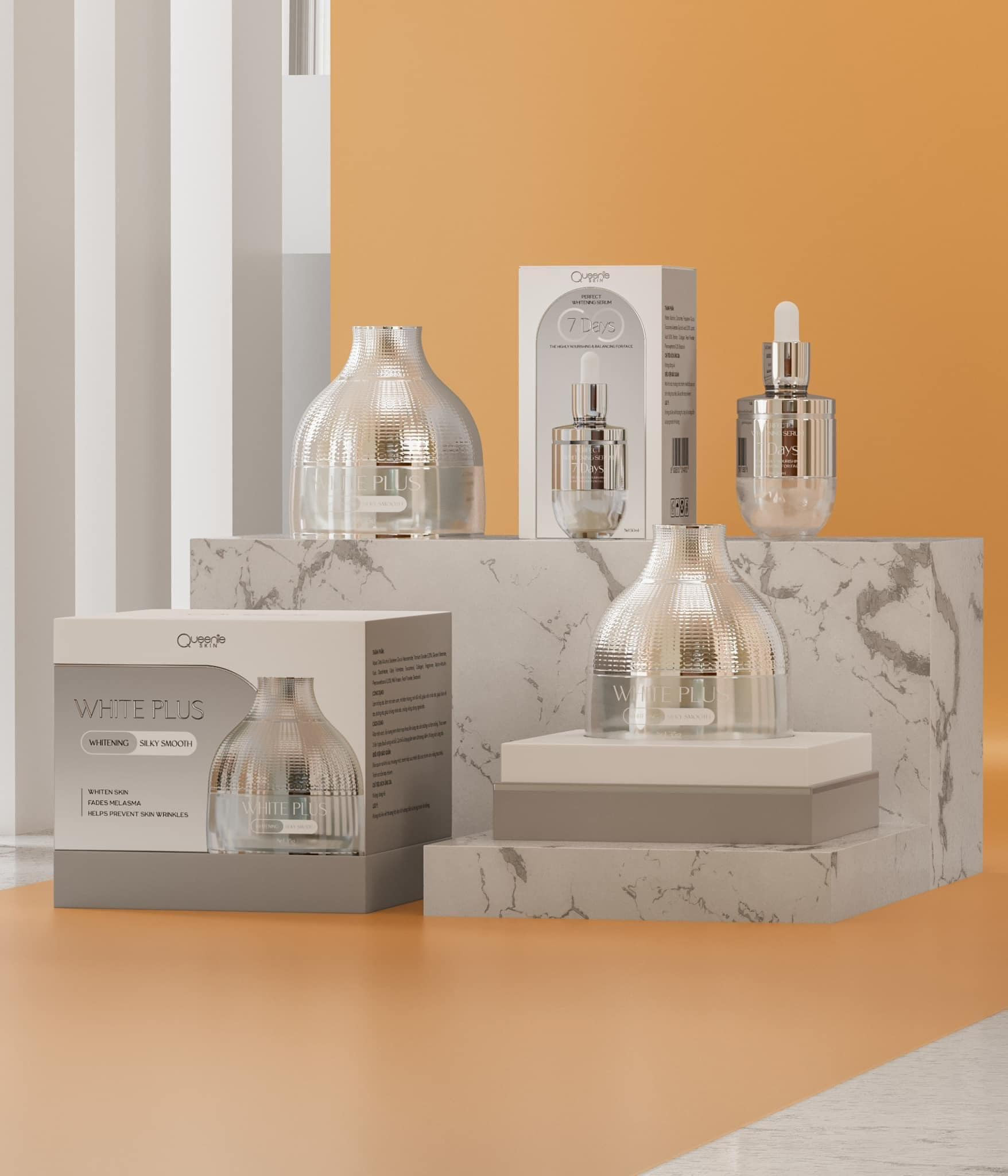 COMBO CHĂM SÓC DA SIÊU XỊN SERUM HUYẾT THANH 7 DAYS VÀ KEM FACE LƯỜI THƯỢNG HẠNG