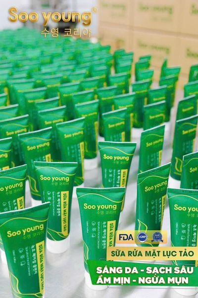 Sữa Rửa Mặt Lục Tảo Soo Young có gì mà Hot Sữa Rửa Mặt Lục Tảo Soo Young có gì mà Hot