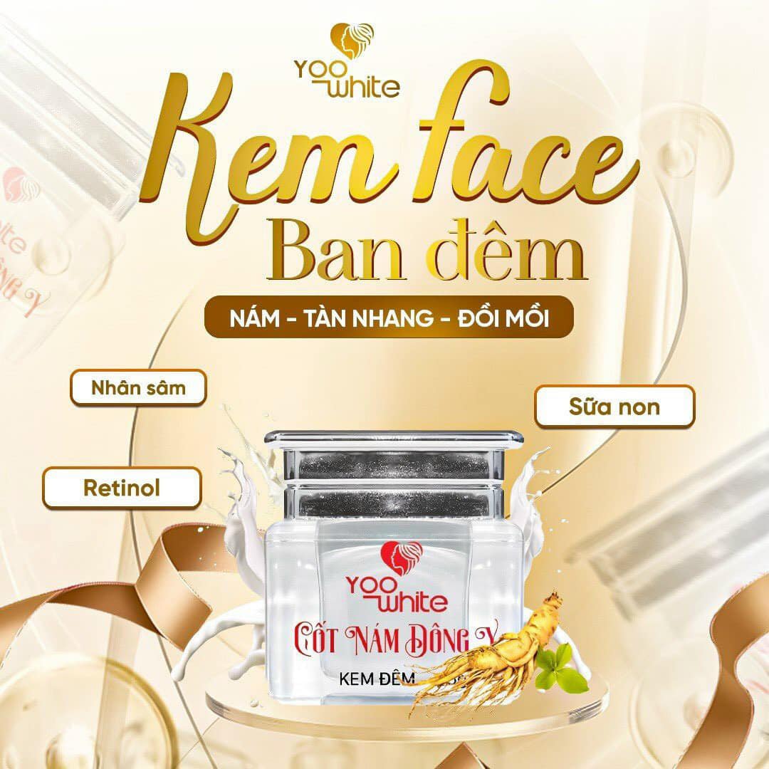 Kem Face Cốt Nám Đông Y Yoo White chính hãng Kem Face Cốt Nám Đông Y Yoo White chính hãng