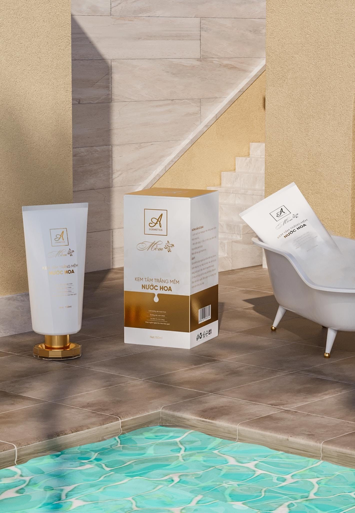 phiên bản mới này thêm 50ml - tắm trắng Phương Anh A cosmetics