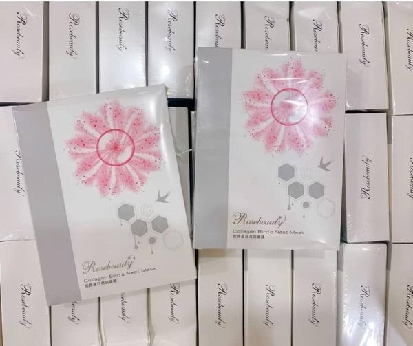Mặt nạ tổ yến Collagen Rosebeauty hộp 10 miếng siêu đẹp da Mặt nạ tổ yến Collagen Rosebeauty hộp 10 miếng siêu đẹp da