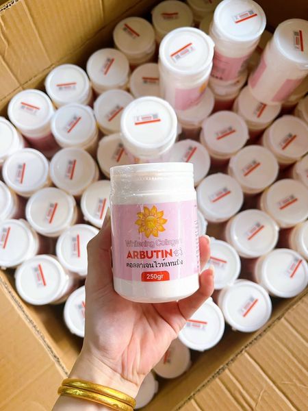 Kích Trắng Abutine 100g Màu Hồng chất kem bao xịn