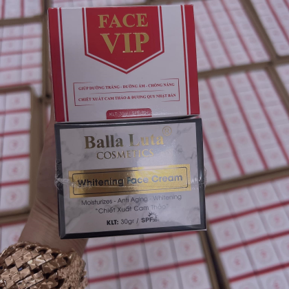 Kem Face Balla Luta VIP Đỏ Thượng Lưu 30g cải tiến Mới chiết xuất từ đương qui Nhật Bản Kem Face Balla Luta VIP Đỏ Thượng Lưu 30g cải tiến Mới chiết xuất từ đương qui Nhật Bản