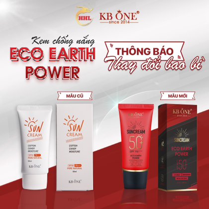 Kem Chống Nắng KB One SunCream Eco Earth Power Phiên Bản Mới chính hãng Kem Chống Nắng KB One SunCream Eco Earth Power Phiên Bản Mới chính hãng