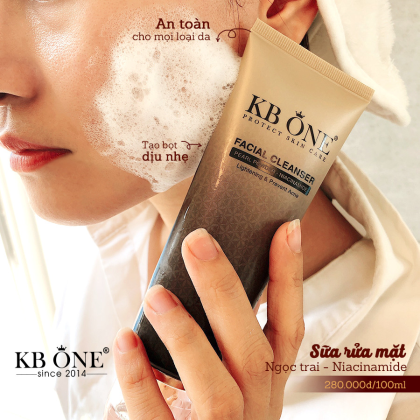 Sữa Rửa Mặt Ngọc Trai Đàn Hồi KB One chính hãng Sữa Rửa Mặt Ngọc Trai Đàn Hồi KB One chính hãng