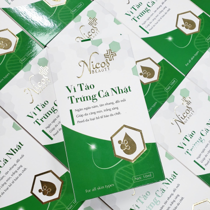 Peel da vi tảo trứng cá Nhật Nicos Beauty Thanh Nhi giúp ngăn ngừa nám Peel da vi tảo trứng cá Nhật Nicos Beauty Thanh Nhi giúp ngăn ngừa nám