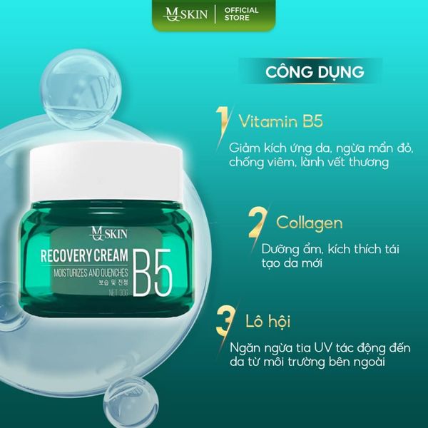 Kem Face B5 MQ Skin Chính Hãng - Kem Phục Hồi Recovery Cream B5 MQ Skin Kem Face B5 MQ Skin Chính Hãng - Kem Phục Hồi Recovery Cream B5 MQ Skin