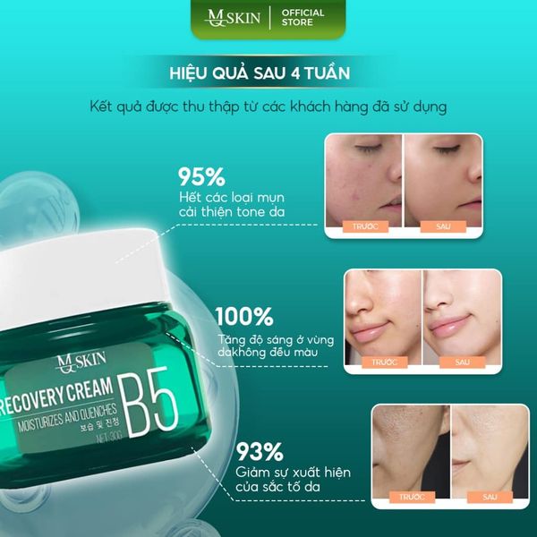 Kem Face B5 MQ Skin Chính Hãng - Kem Phục Hồi Recovery Cream B5 MQ Skin Kem Face B5 MQ Skin Chính Hãng - Kem Phục Hồi Recovery Cream B5 MQ Skin