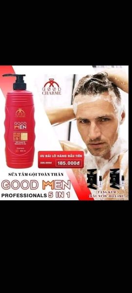 Sữa tắm gội toàn thân Good Men Đỏ Good Charme Sữa tắm gội toàn thân Good Men Đỏ Good Charme
