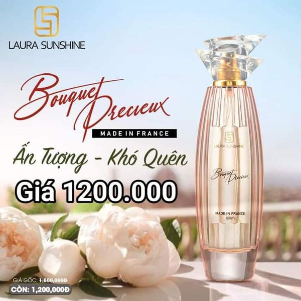 Nước Hoa Nữ Laura Sunshine Bouquet Precieux 100ml đẳng cấp đích thực Nước Hoa Nữ Laura Sunshine Bouquet Precieux 100ml đẳng cấp đích thực