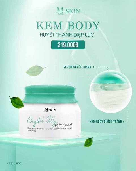 Kem body huyết thanh diệp lục MQ Skin Kem body huyết thanh diệp lục MQ Skin