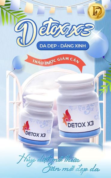 Viên uống giảm cân Detox x3 có rất nhiều công dụng Viên uống giảm cân Detox x3 có rất nhiều công dụng