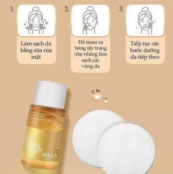 Toner Lựu Đỏ Pure MeeA Organic giúp mang đến làn da tươi sáng từ bên trong Toner Lựu Đỏ Pure MeeA Organic giúp mang đến làn da tươi sáng từ bên trong