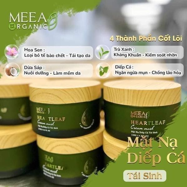 Mặt Nạ Diếp Cá Tái Sinh MeeA Organic nhìn xanh tuơi mát hết cả mắt Mặt Nạ Diếp Cá Tái Sinh MeeA Organic nhìn xanh tuơi mát hết cả mắt