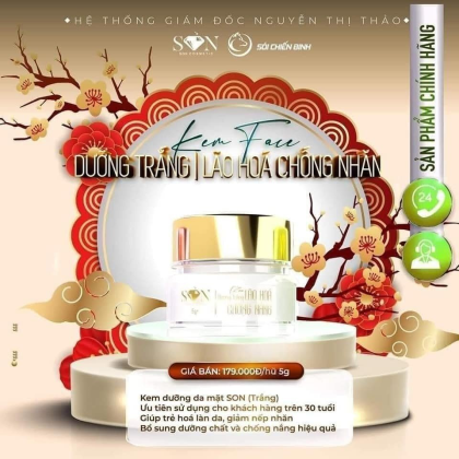 Kem Face SON Trắng Mẫu Mới Nhất Dưỡng Trắng Da Kem Face SON Trắng Mẫu Mới Nhất Dưỡng Trắng Da