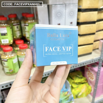 Kem Face VIP Balla Luta Nhỏ Hộp Xanh 25G dưỡng trắng da Kem Face VIP Balla Luta Nhỏ Hộp Xanh 25G dưỡng trắng da