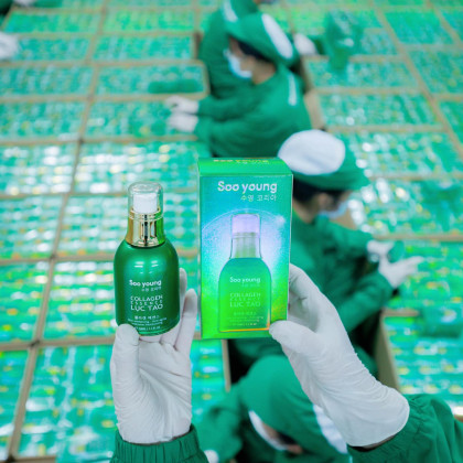 Serum Tinh Chất Collagen Essence Lục Tảo Soo young Serum Tinh Chất Collagen Essence Lục Tảo Soo young