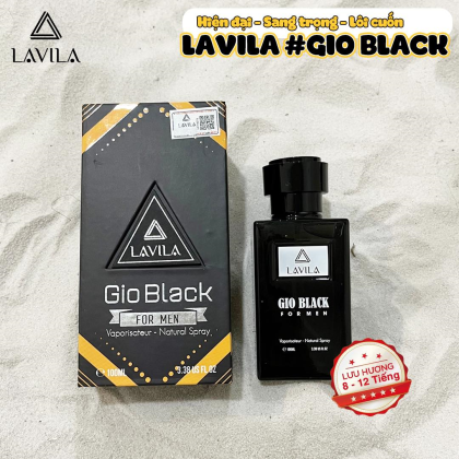 Nước hoa LAVILA Gio Black phong cách hiện đại, sang trọng, lôi cuốn 100ml Nước hoa LAVILA Gio Black phong cách hiện đại, sang trọng, lôi cuốn 100ml