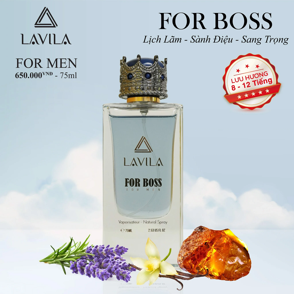 Nước Hoa Nam Lavila For Boss 75ml một trong những phụ kiện không thể thiếu của các quý ông hiện đại Nước Hoa Nam Lavila For Boss 75ml một trong những phụ kiện không thể thiếu của các quý ông hiện đại